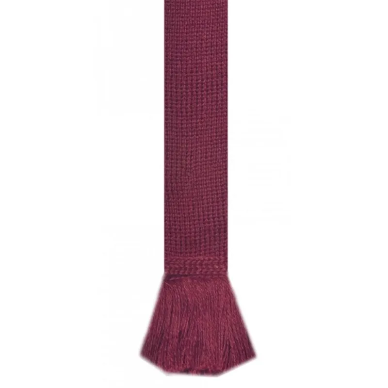 William Evans Classic Garter Ties in Burgundy