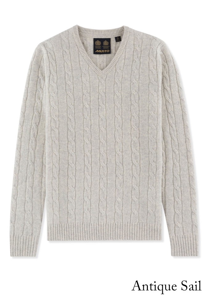 musto v neck jumper