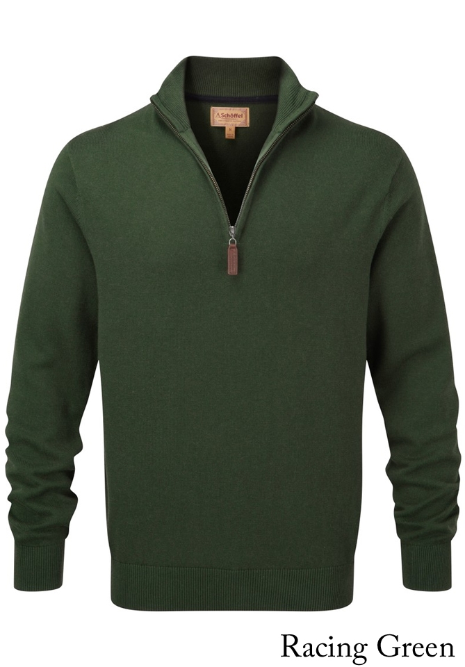Schoffel Men s Cotton Cashmere 1 4 Zip Jumper