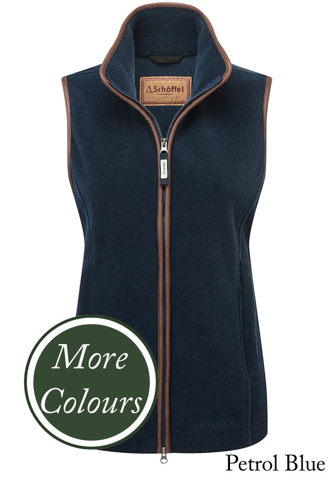 Schoffel Women's Lyndon Fleece Gilet in Powder Blue