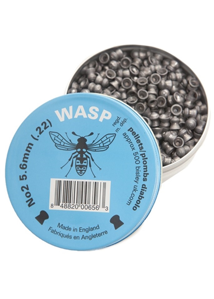 Wasps by Bisley .177/5.50mm air gun pellets 500ct Free P&P L636 Wasps by Bisley .177/5.50mm air gun pellets 500ct Free P&P L636